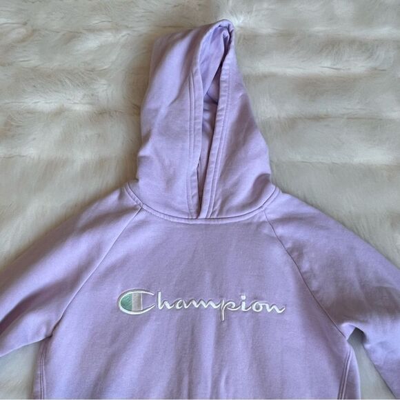 Champion Lavender Hoodie Sweatshirt (M) - Picture 5 of 9